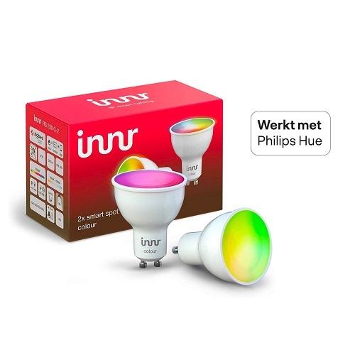 Homey Bridge + Innr LED Spot GU10 Colour 2-pack