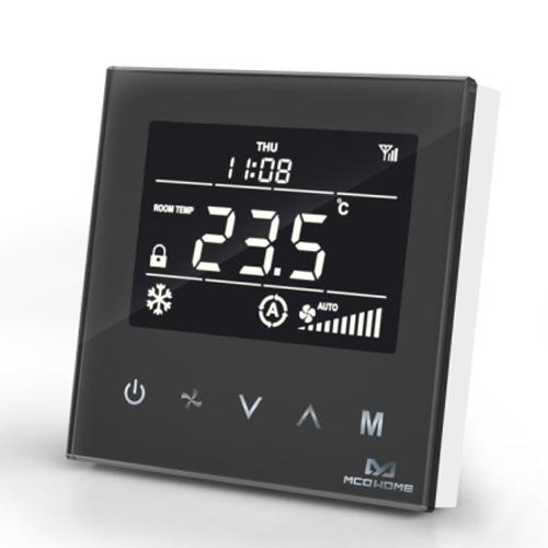 MCO Home Fan Coil Thermostaat Verwarmen Koelen Z-Wave Zwart