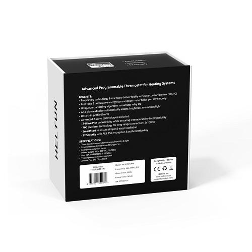 Heltun Wandthermostaat Z-Wave W/GlansW